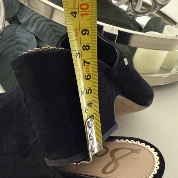 Sam Edelman Black Suede Mules - Picture 4 of 9